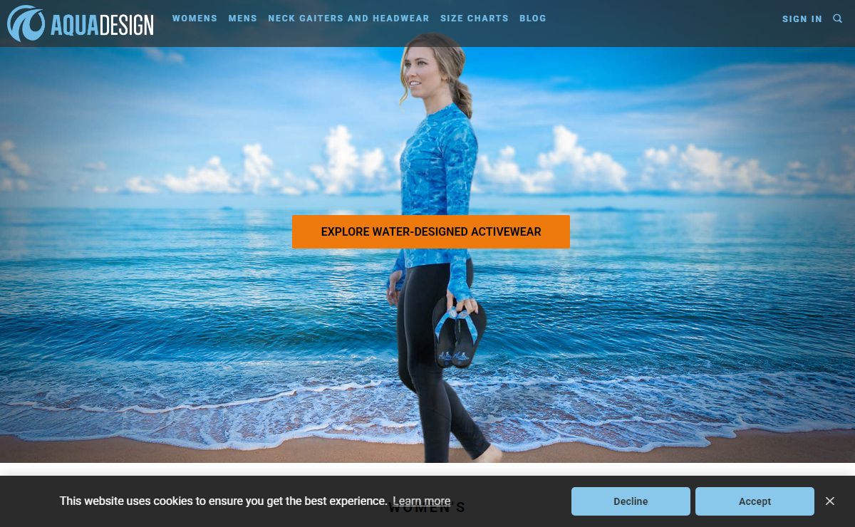 Shop Rash Guards, Neck Gaiters, Sun Protective Apparel | Aqua Design ®