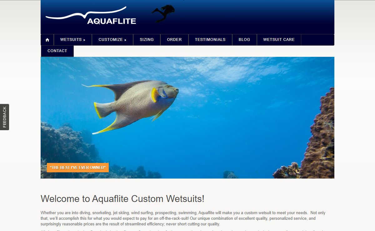 Aquaflite Wetsuits - Custom Wetsuits