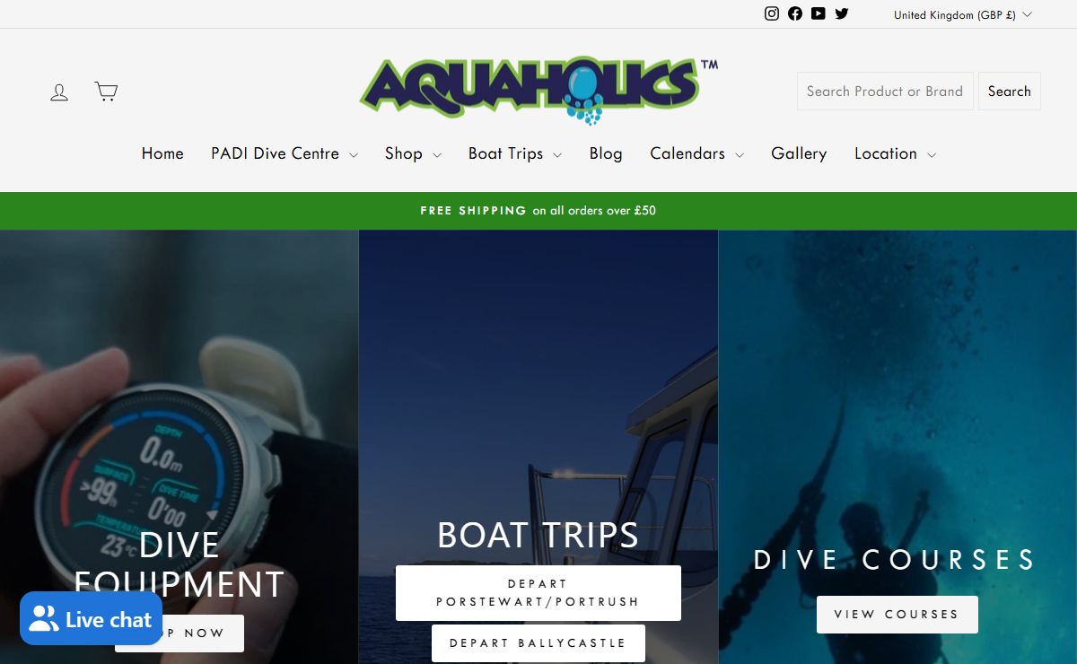 Aquaholics Dive Centre – Aquaholics Dive Centre, Shop and Sea Safari