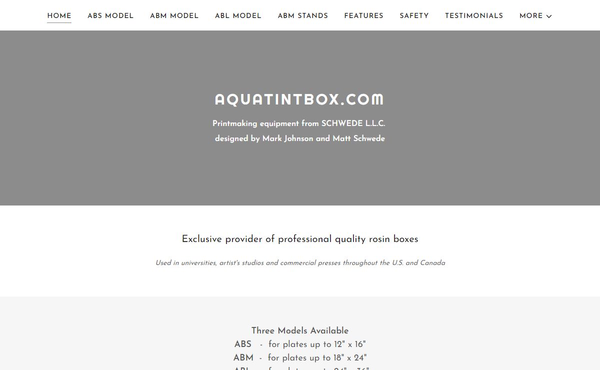 aquatintbox.com - Aquatint Box, Printmaking