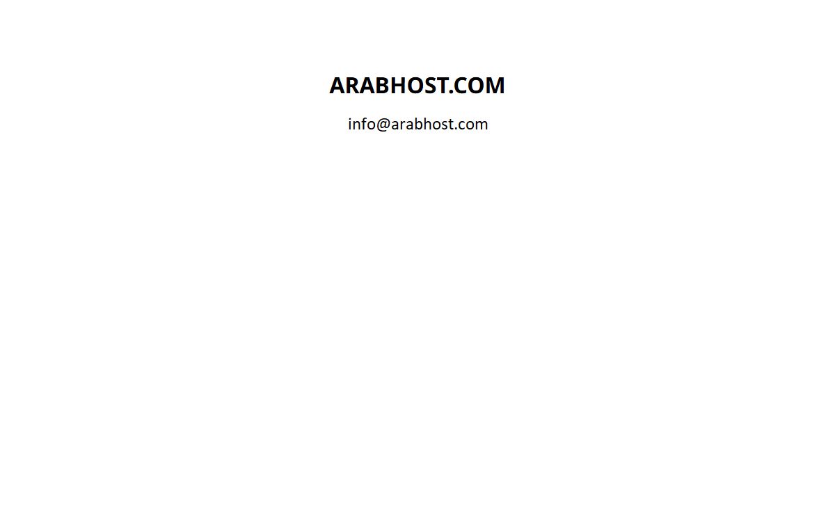 ARABHOST.COM