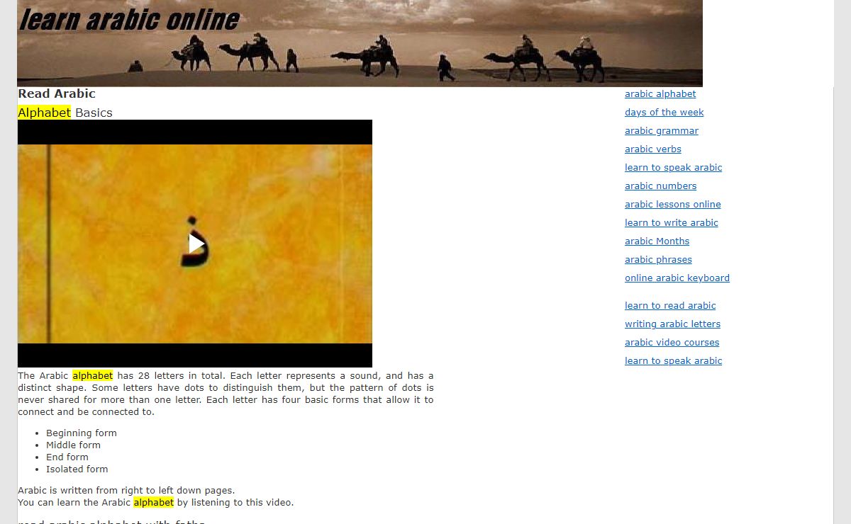 learn arabic online
