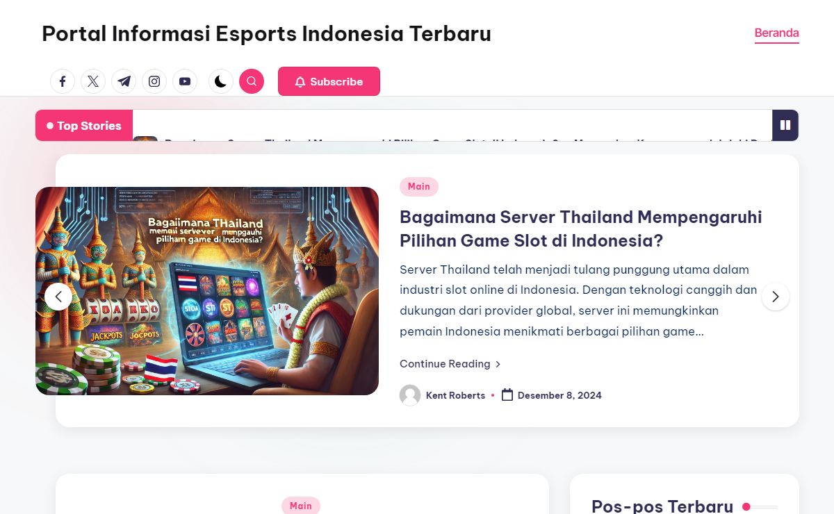 Portal Informasi Esports Indonesia Terbaru -