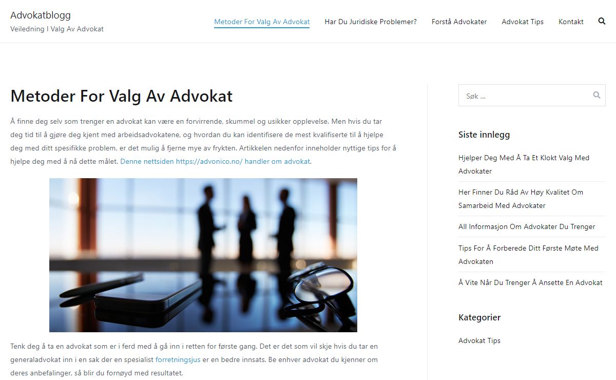 Metoder For Valg Av Advokat - Advokatblogg