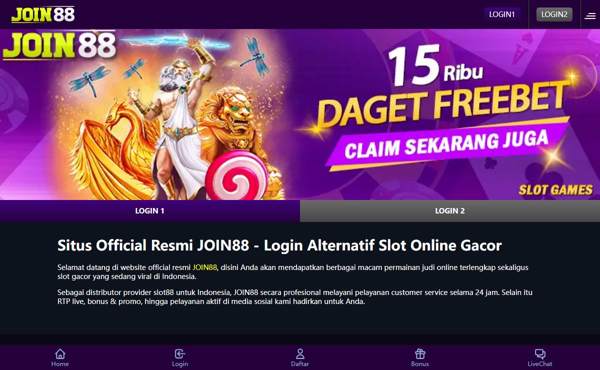 JOIN88 Website Offical Resmi Bermain Slot