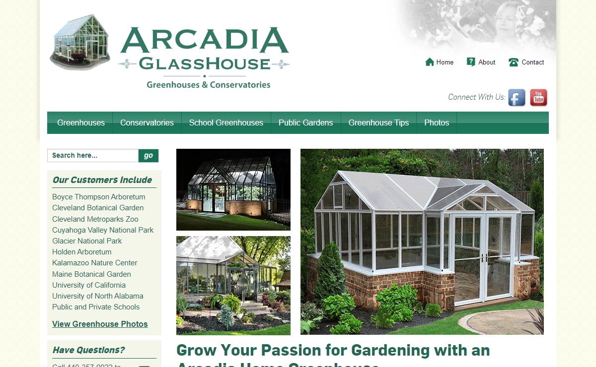 High quality glass and polycarbonate greenhouses