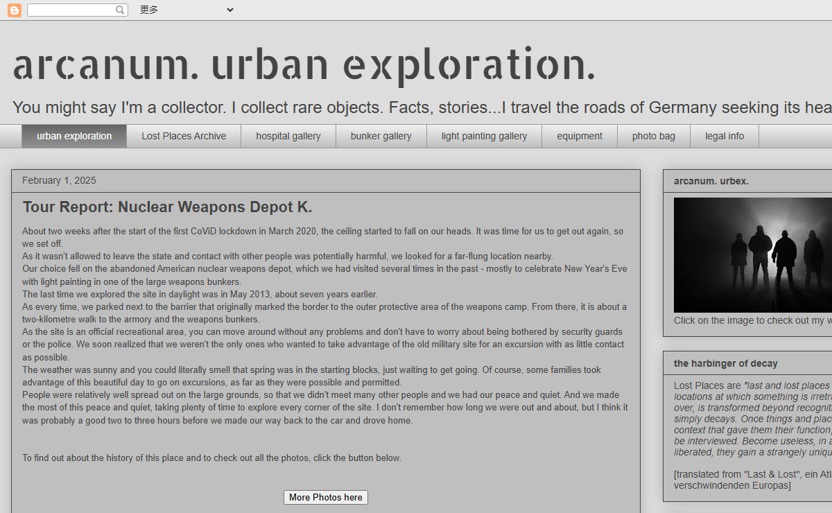 arcanum. urban exploration.