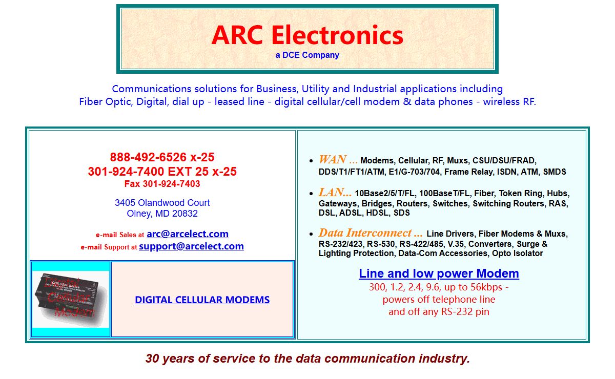 ARC Electonics  a DCE Company