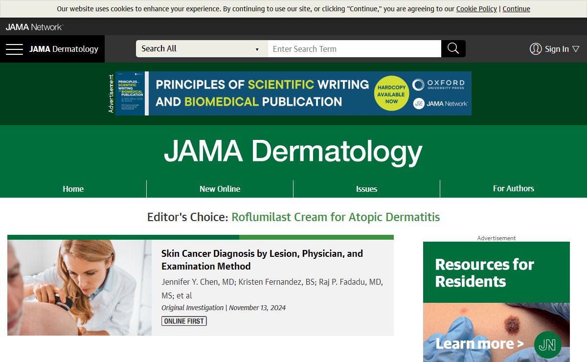 JAMA Dermatology – The Latest in the Science of Skin Disorders