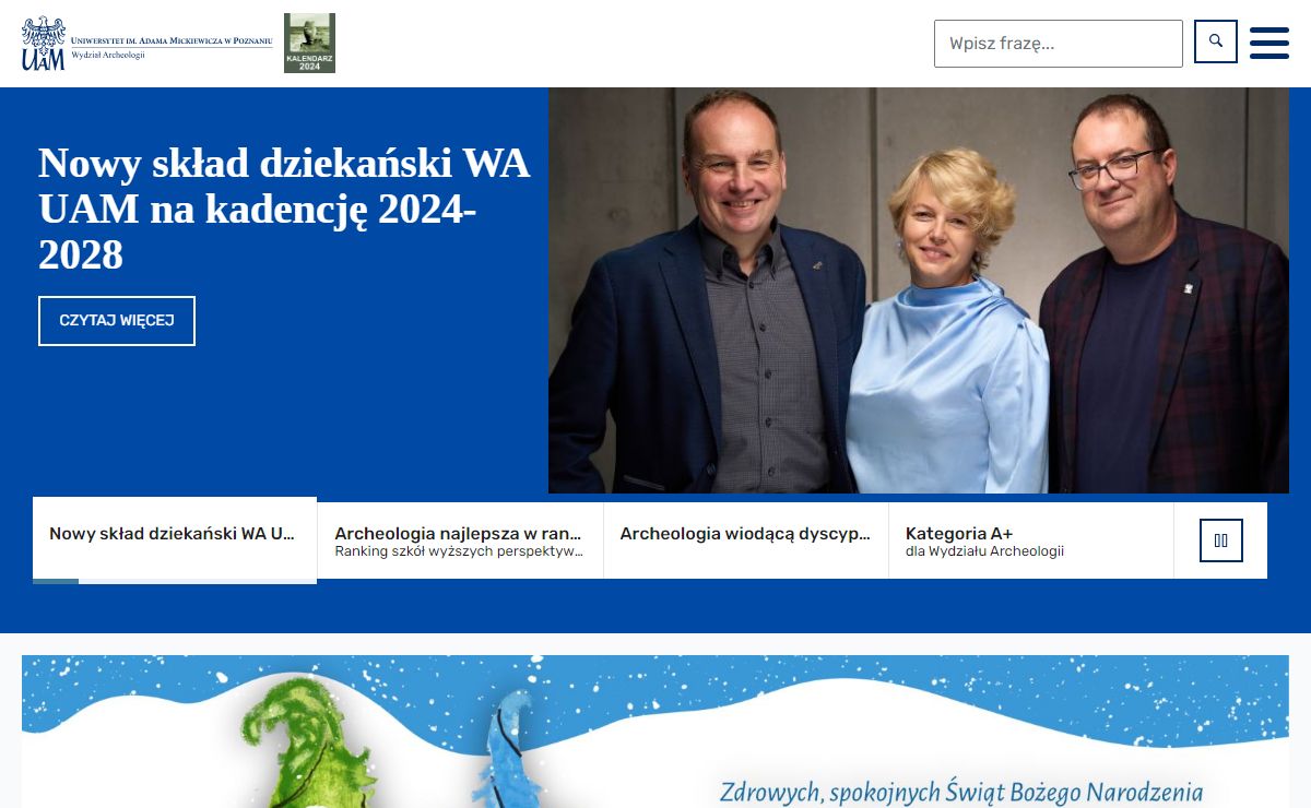 Wydział Archeologii | Wydział Archeologii