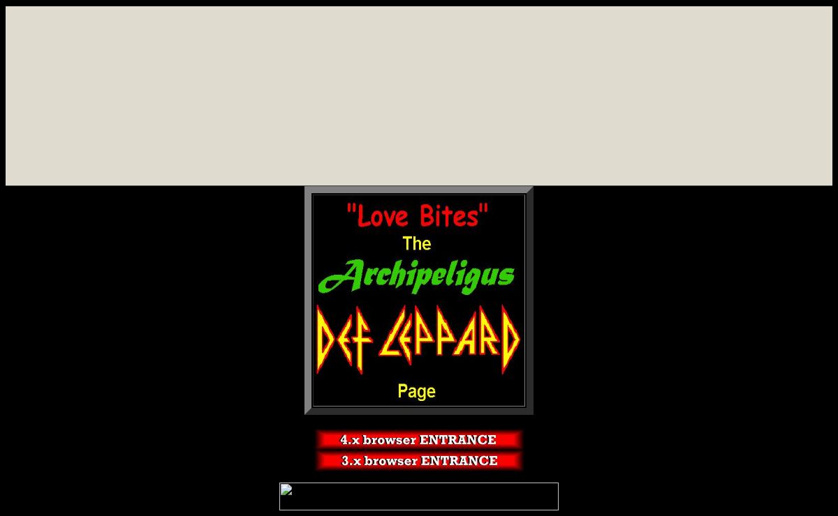 Love Bites - The Archipeligus Def Leppard Page Entrance
