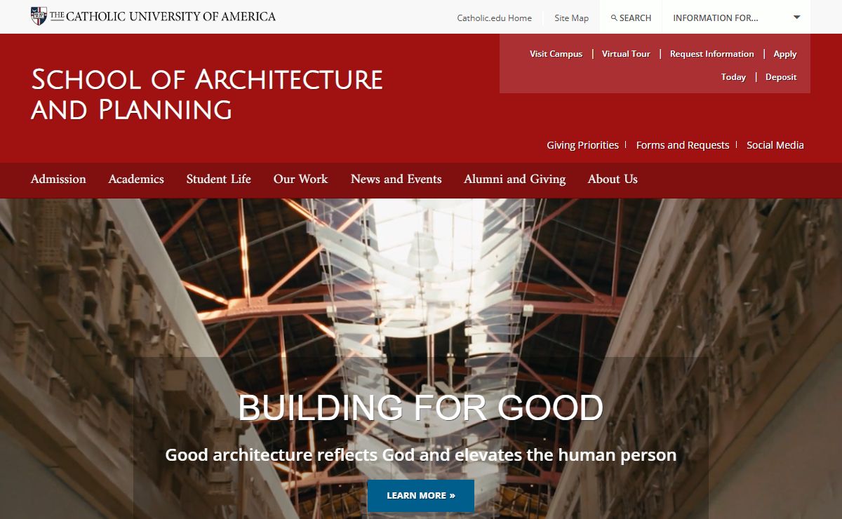 School of Architecture and Planning - Catholic University of America - Washington, DC | CUA