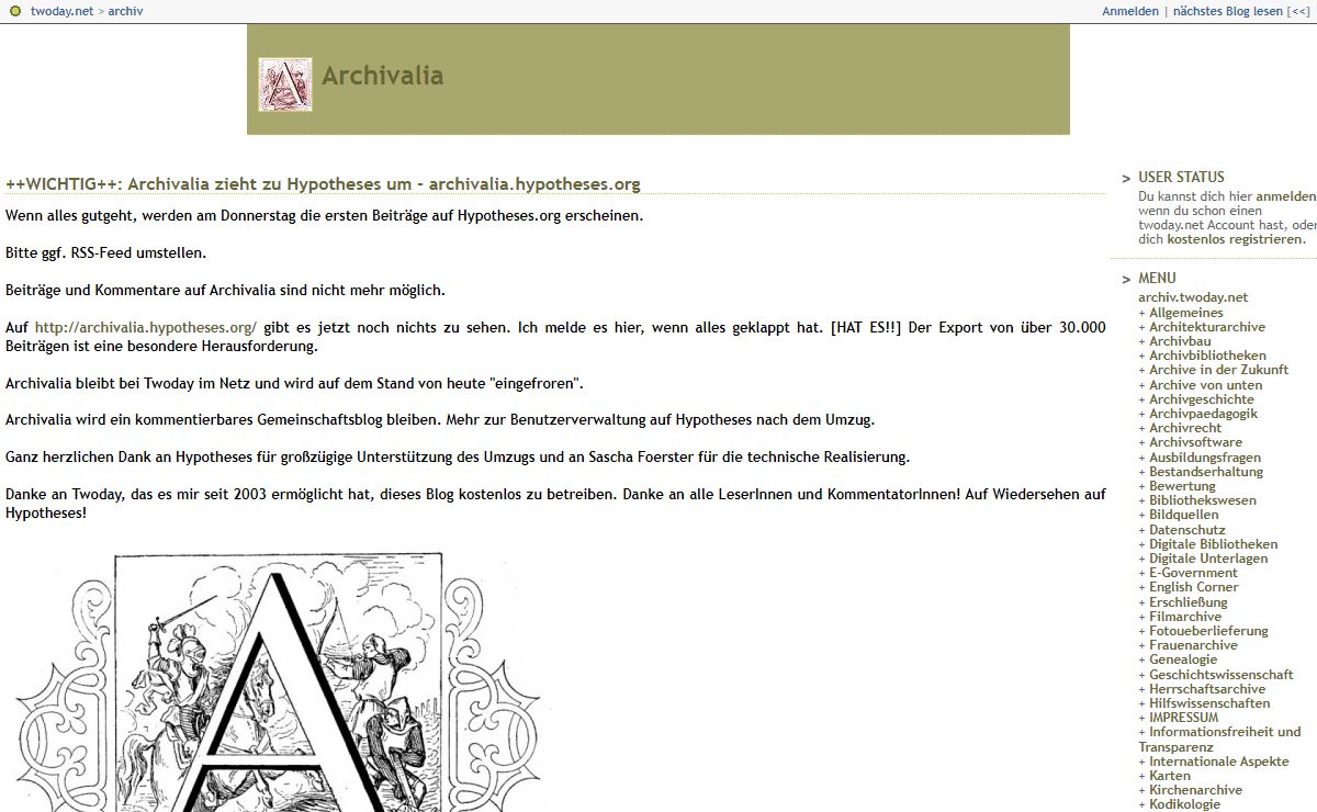 Archivalia