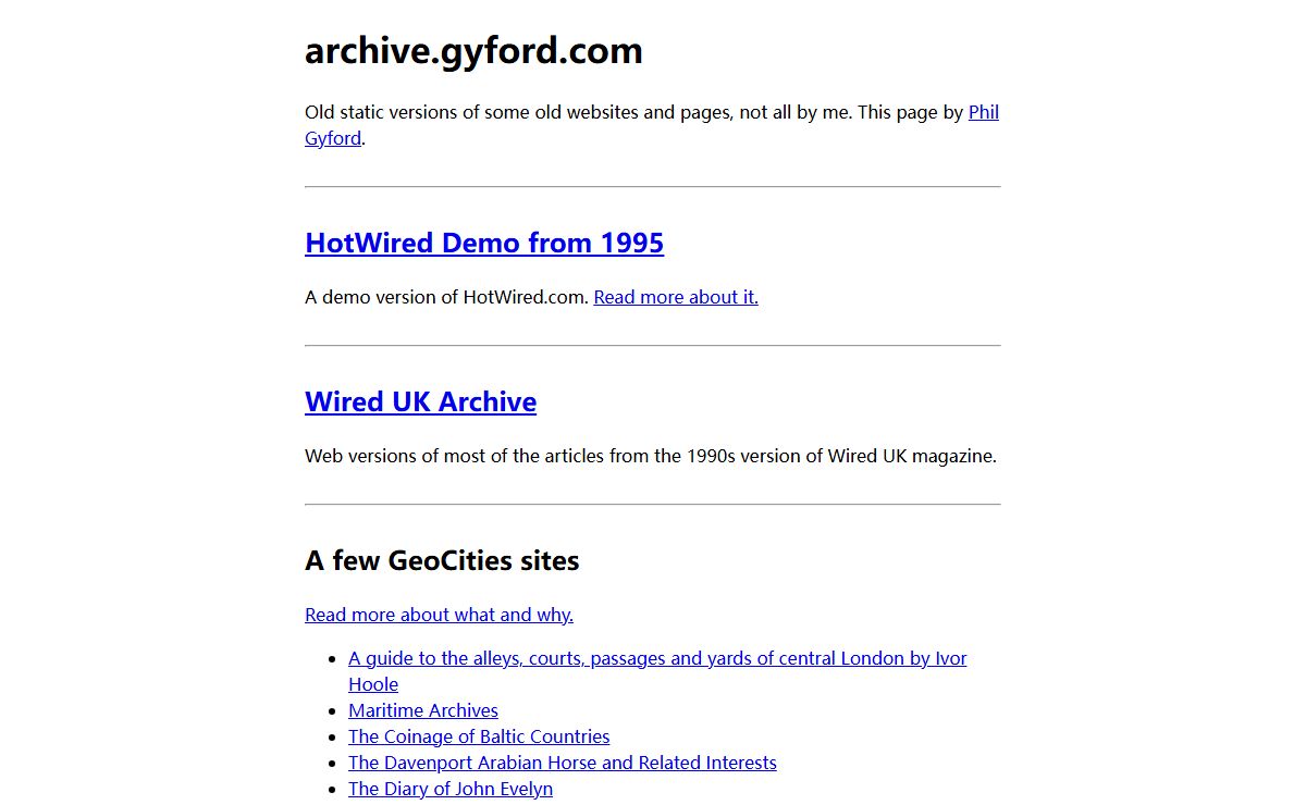 archive.gyford.com