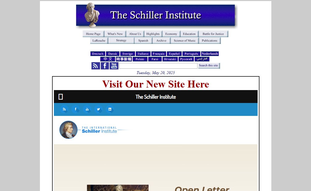 Schiller Institute and Fidelio Online Home Page