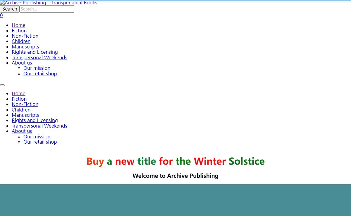 Archive Publishing – Transpersonal Books