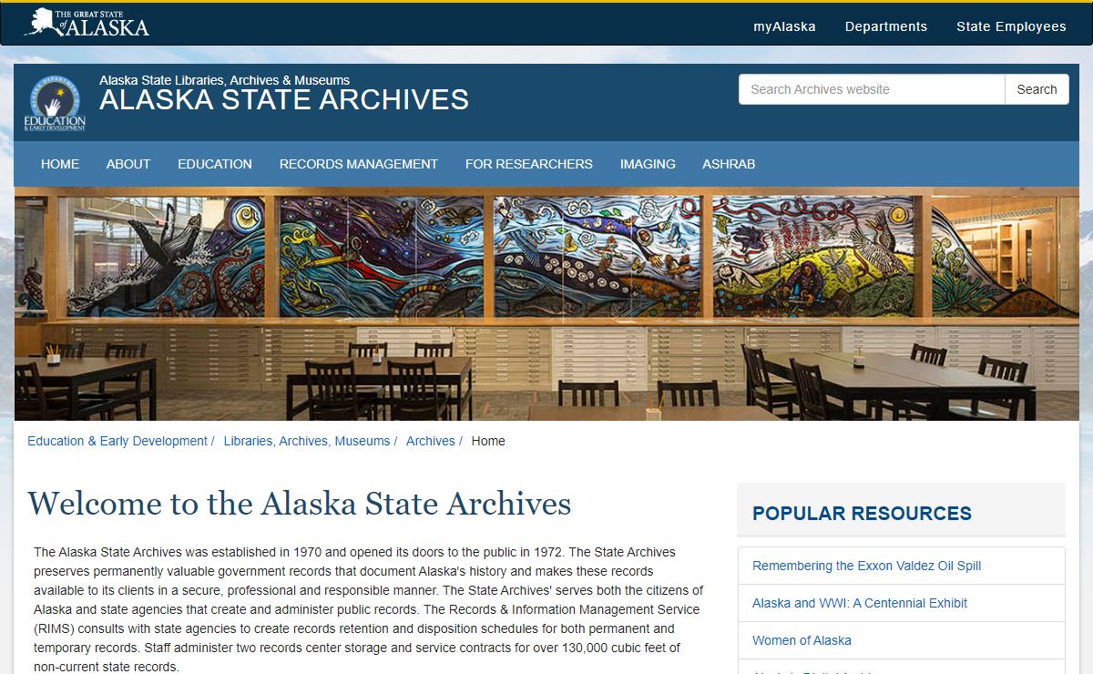 Home | Alaska State Archives