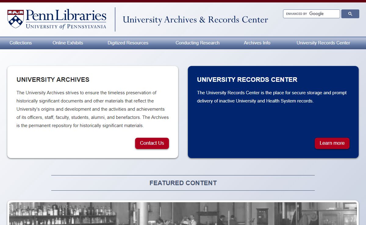 University Archives and Records Center