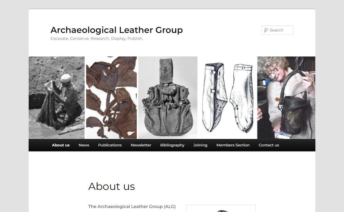 Archaeological Leather Group | Excavate, Conserve, Research, Display, Publish.