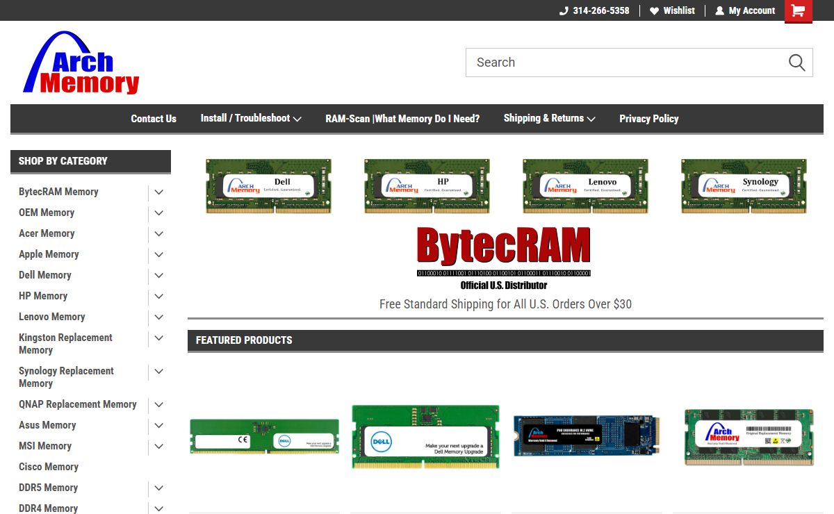 Certified RAM | Memory Upgrades for Dell Acer Lenovo HP and Apple by Arch Memory