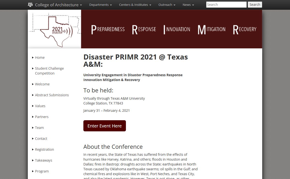 PRIMR 2021 Conference - College of Architecture