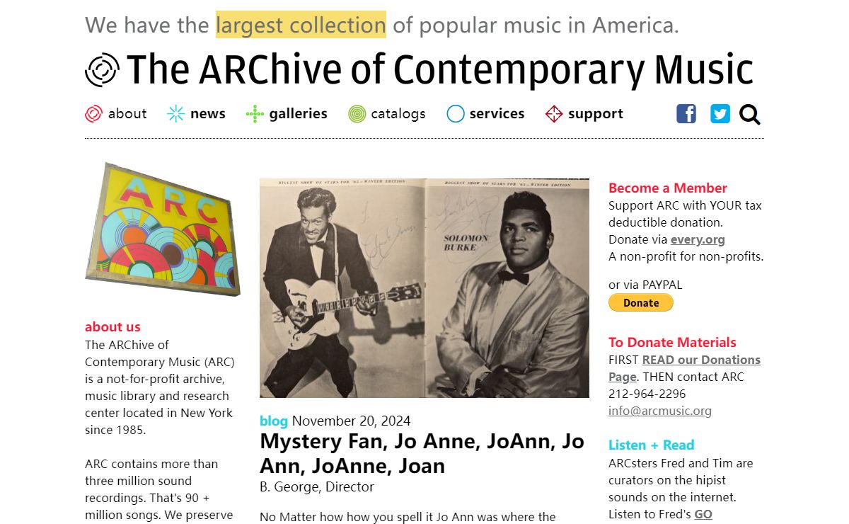 The ARChive of Contemporary Music