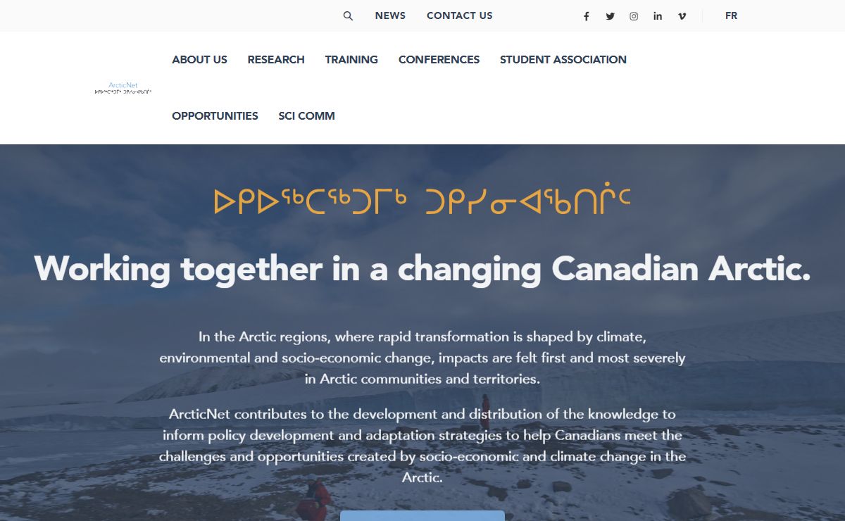 Canadian Arctic and Northern Research Ι ArcticNet