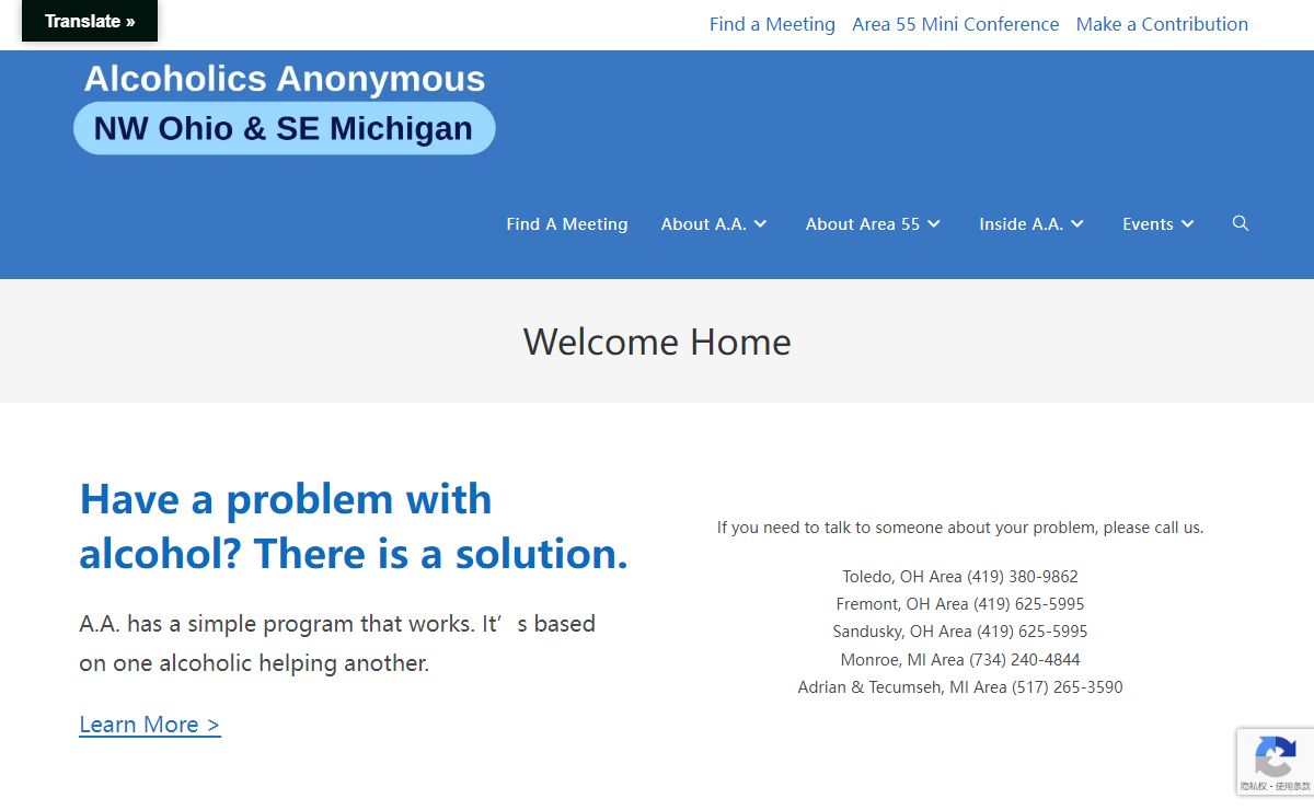 Area 55 – Northwest Ohio and Southeast Michigan