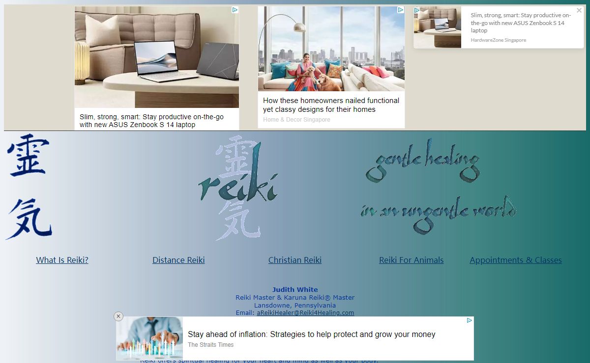 Reiki: Gentle Healing In An Ungentle World.