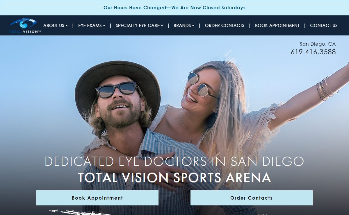 Trusted Eye Doctors in San Diego | Total Vision Sports Arena