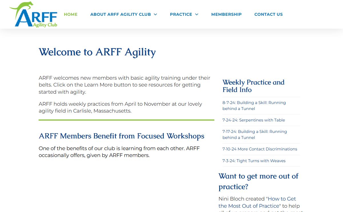 ARFF Agility Club | Agility is Really Fun for Fido