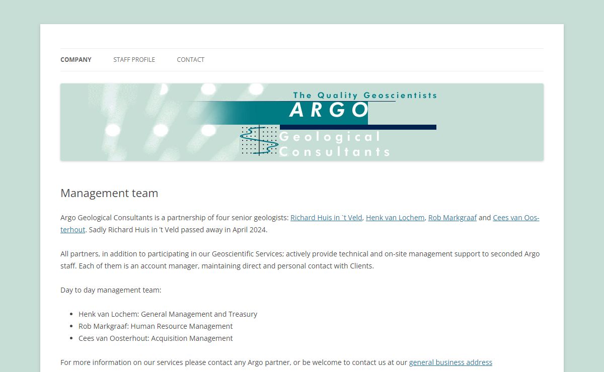 Argo Geological Consultants