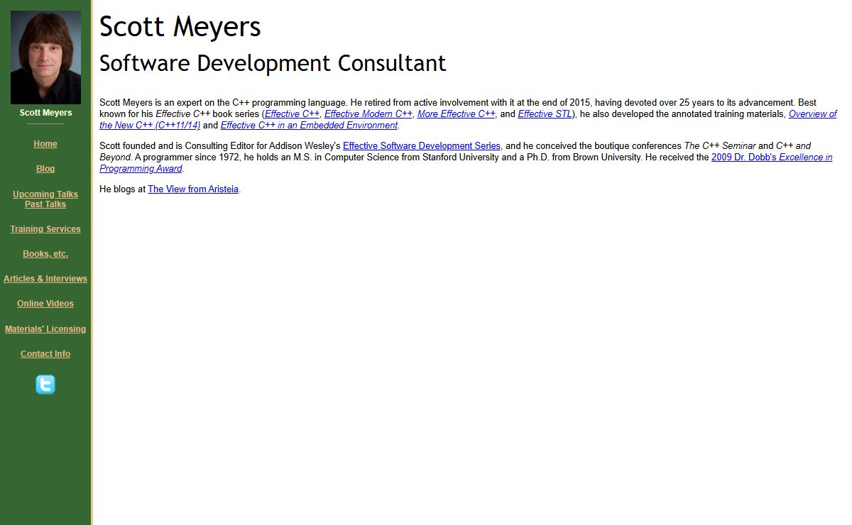 Scott Meyers: Software Development Consultant