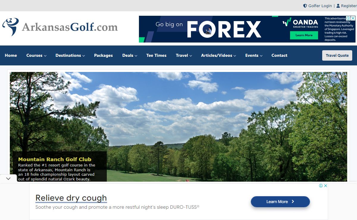 Arkansas Golf - Arkansas Golf Courses Directory