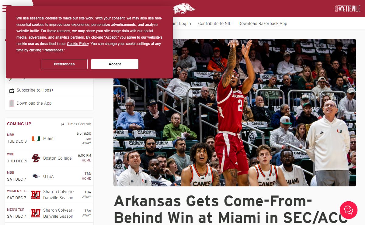 Arkansas Razorbacks | Official Athletics Website
