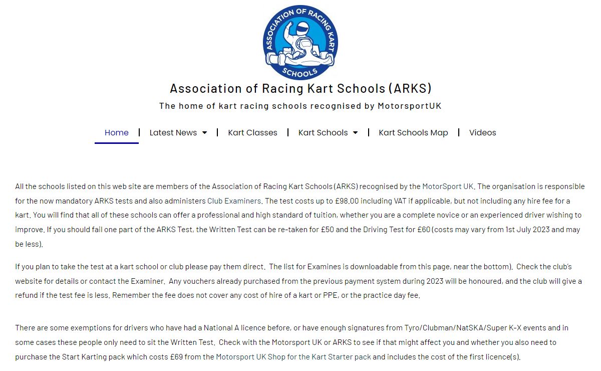Association of Racing Kart School