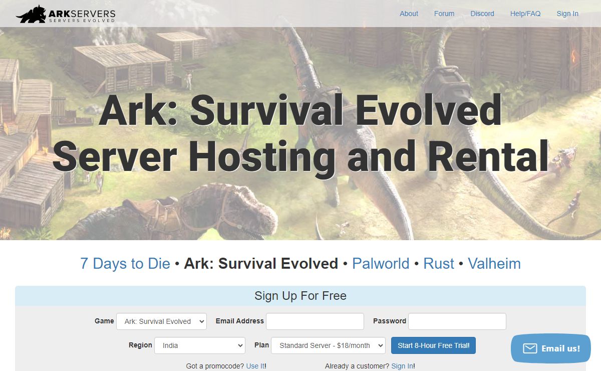 Ark: Survival Evolved Server Hosting and Rental | ArkServers.io