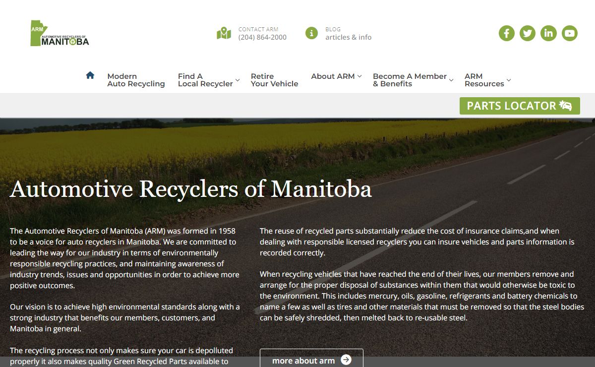 Home - Automotive Recyclers of Manitoba (ARM)