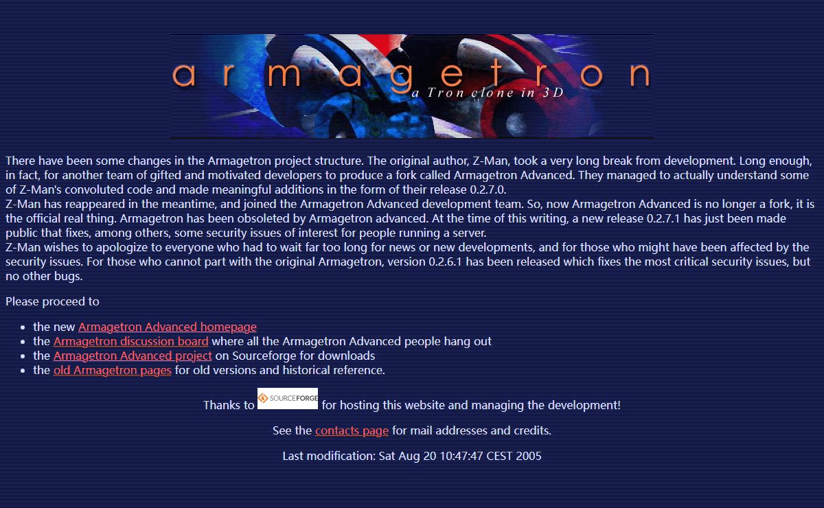 Armagetron: A Tron clone in 3d