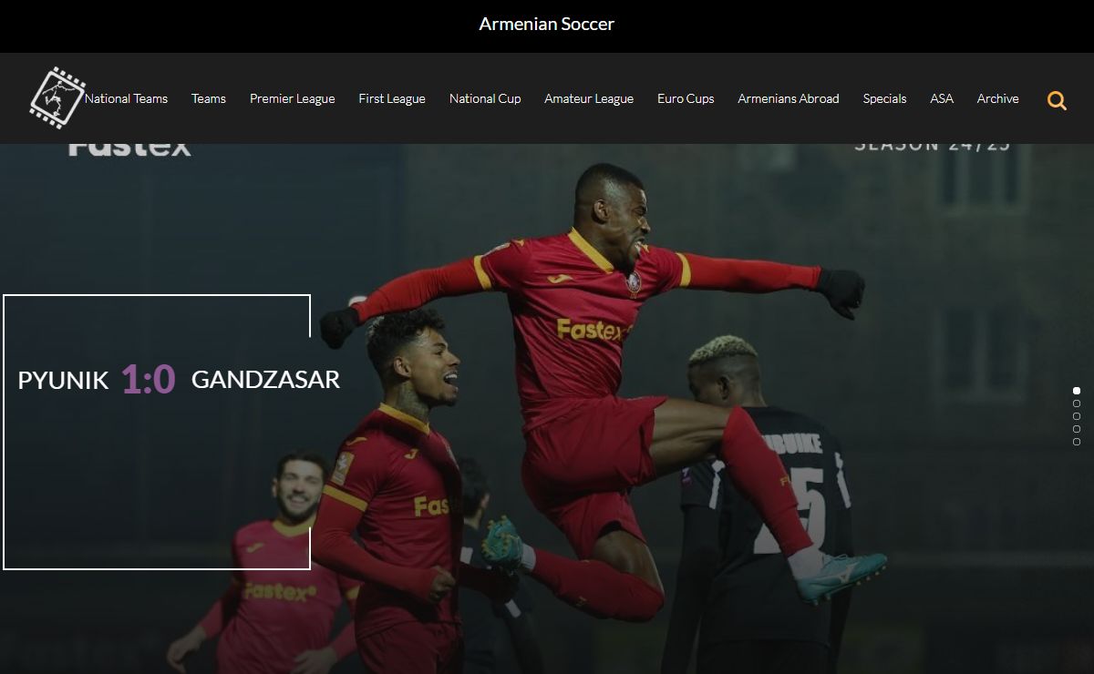 Homepage hy - Armenian Soccer