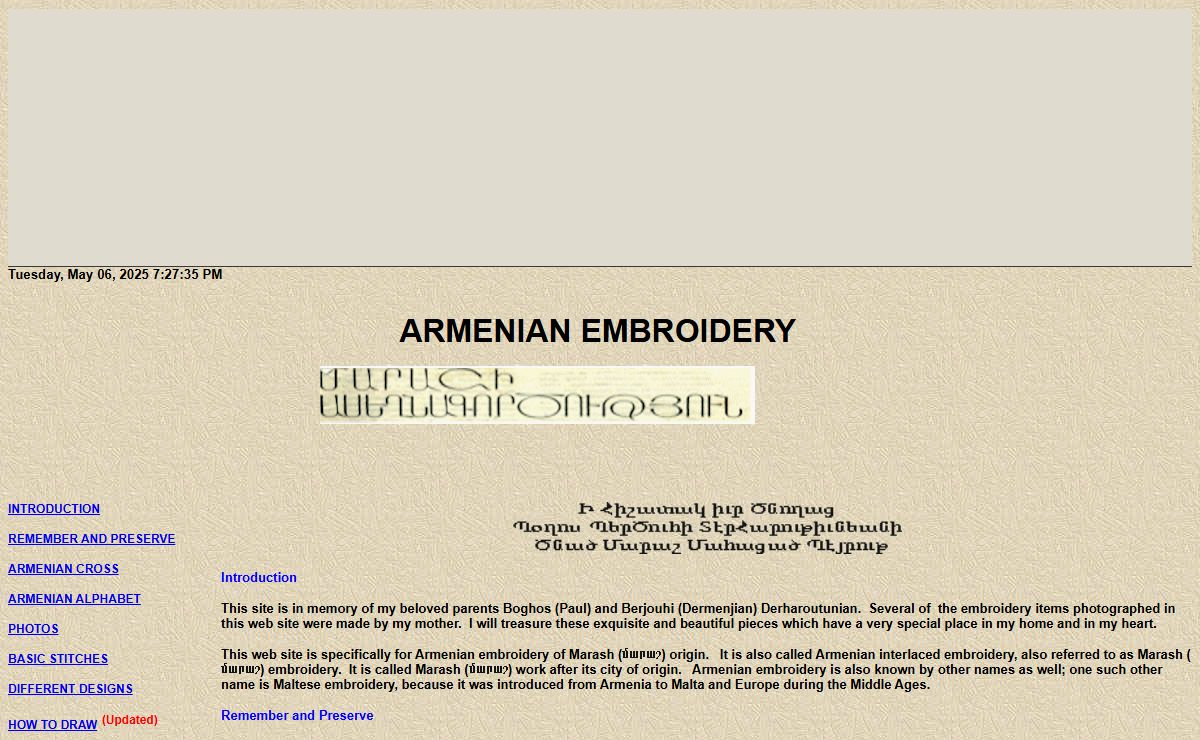 Armenian Embroidery