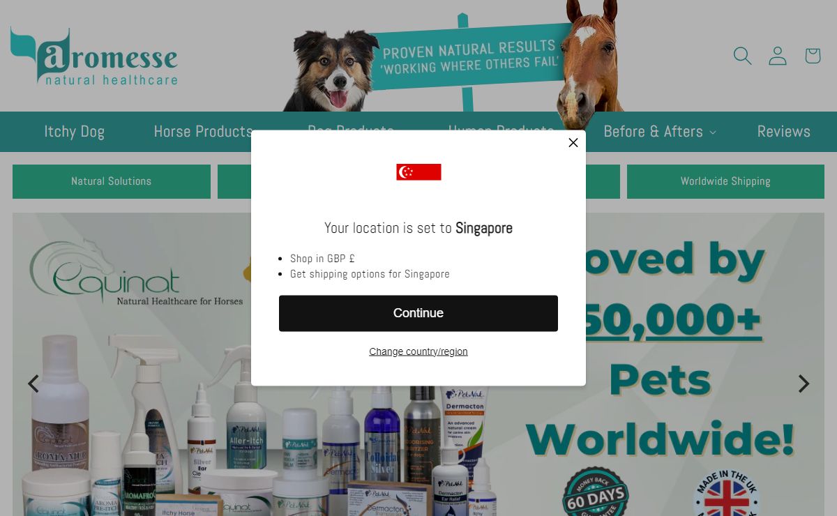Aromesse Natural Skin Care Remedies for Dogs Cats & Horses