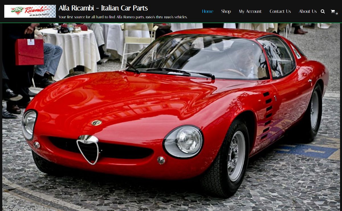 Alfa Ricambi – Italian Car Parts – Your first source for all hard to find Alfa Romeo parts, 1960's thru 1990's vehicles.