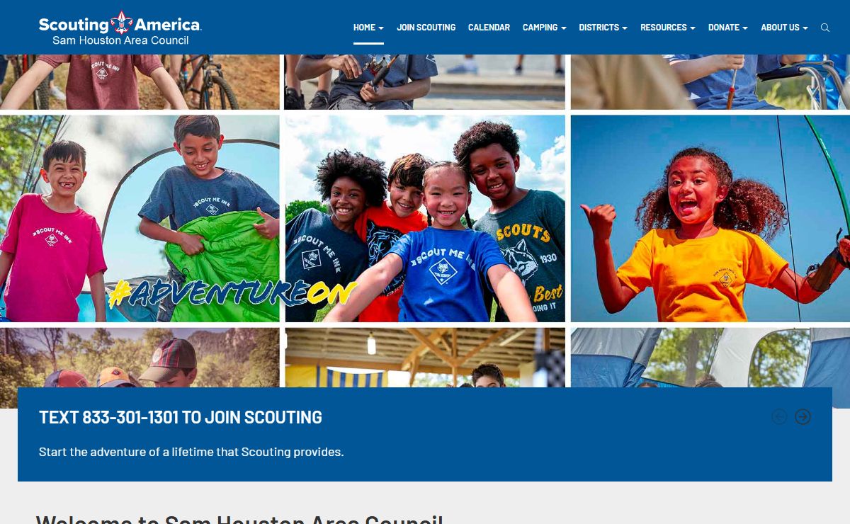 Home — Sam Houston Area Council