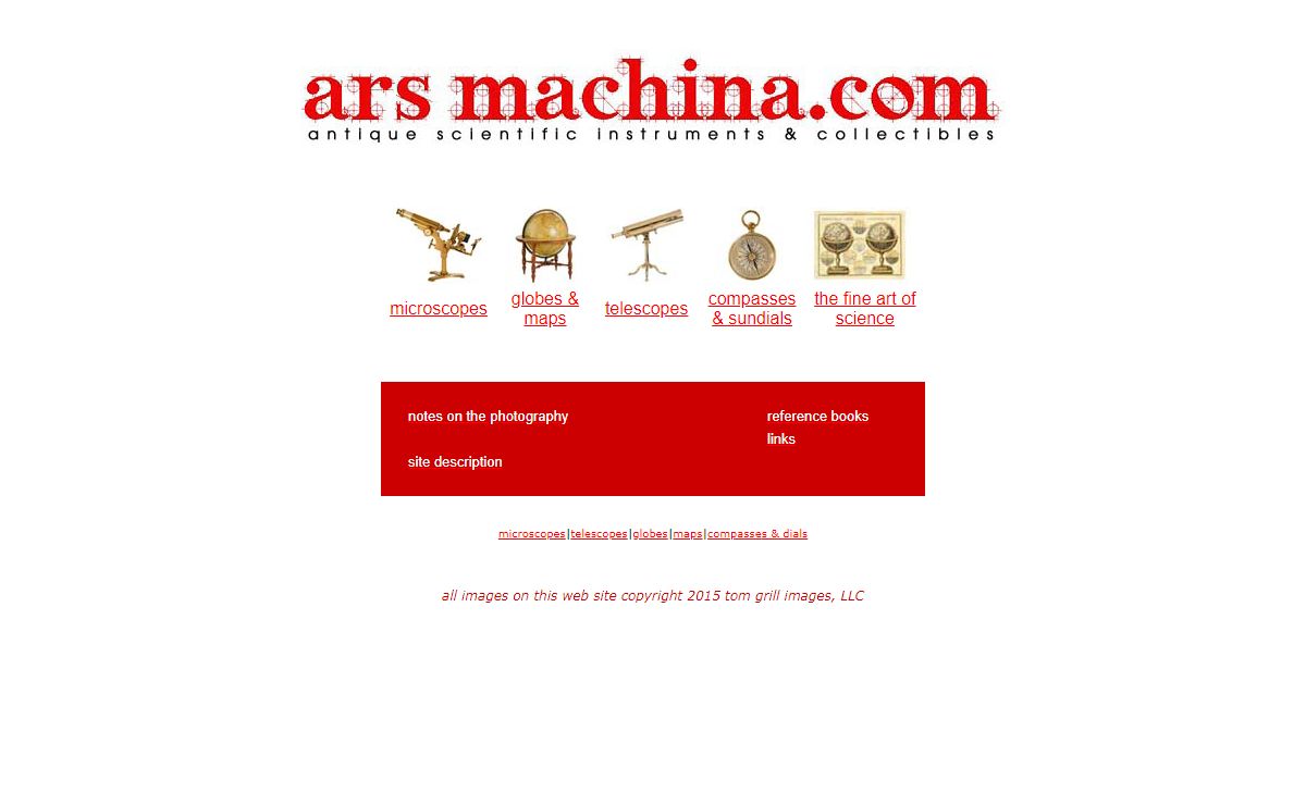 Antique Microscopes, Globes, and Telescopes - ARSmachina