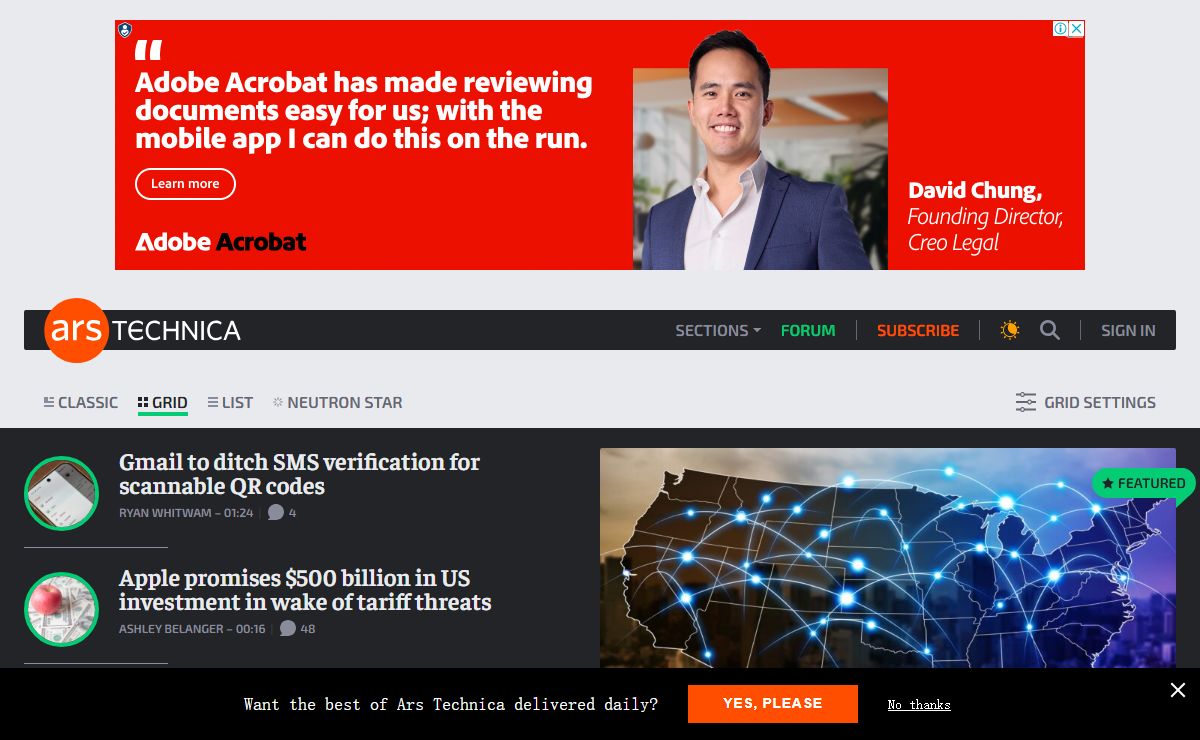 Ars Technica - Serving the Technologist since 1998. News, reviews, and analysis.