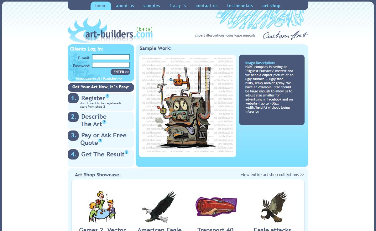 Custom Clipart, Mascots, Illustrations and Logo Development. Art-Builders.com