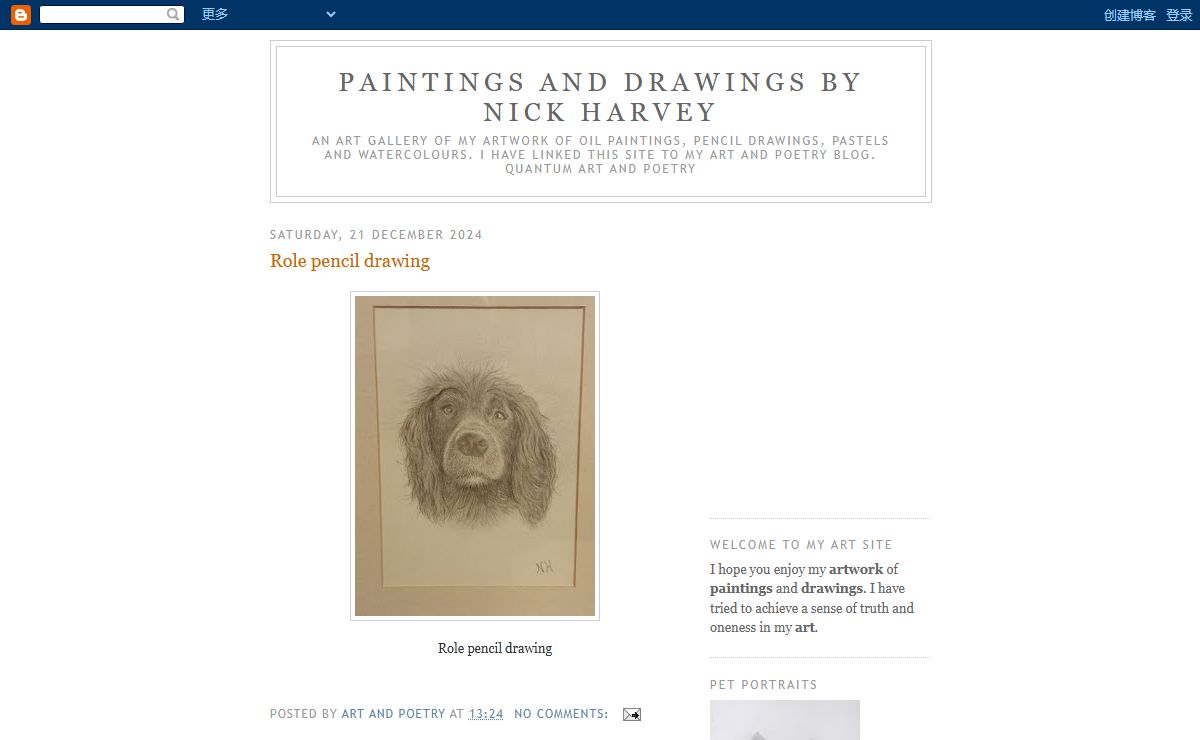 Paintings and Drawings by Nick Harvey