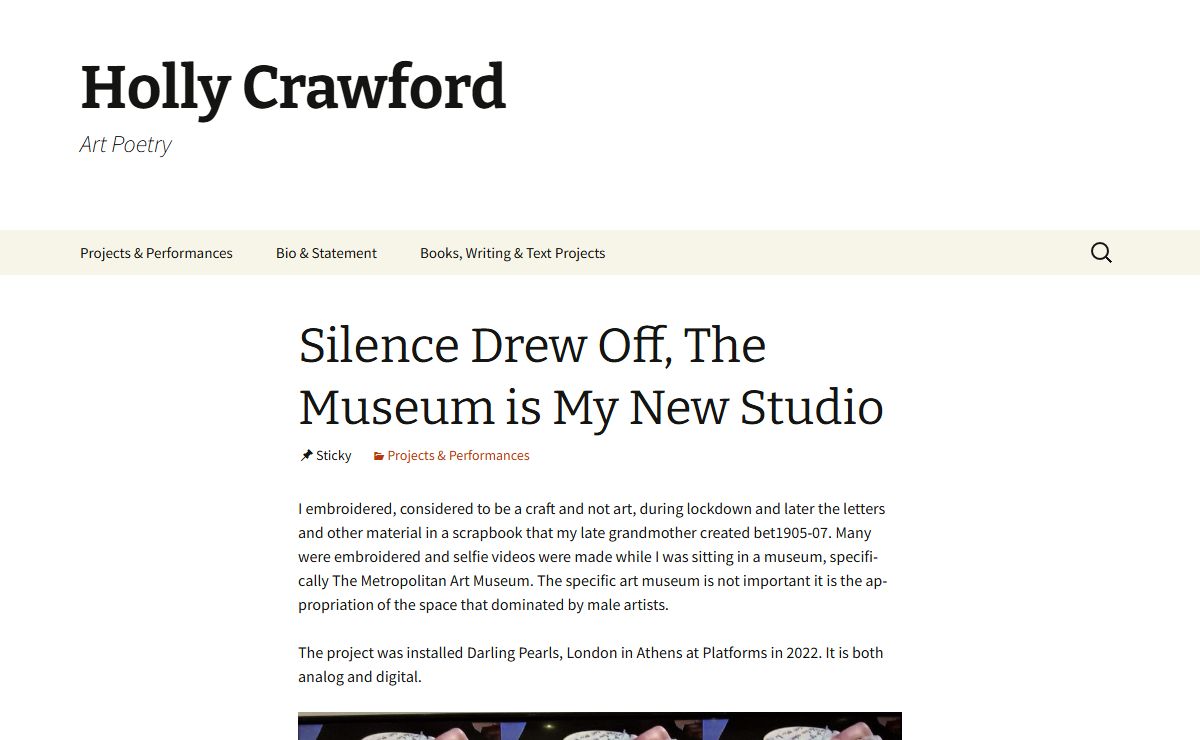 Holly Crawford | Art Poetry