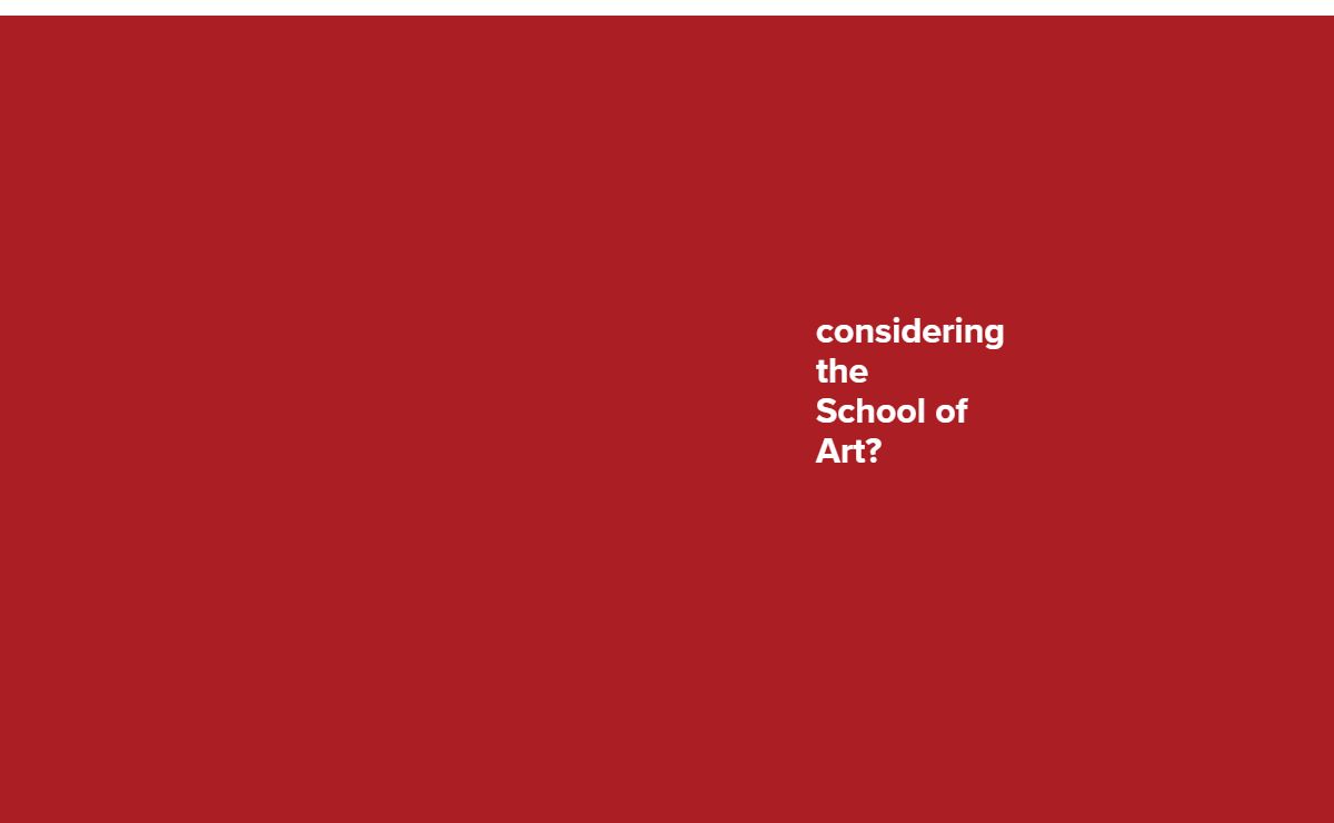 Home Page - School of Art